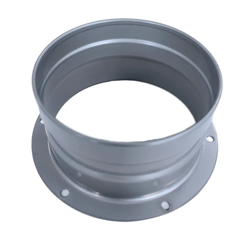 OEM ODM Custom Stainless Steel Metal Air Duct Fittings Galvanized Flange Connector with Iron Flanges for HVAC Systems