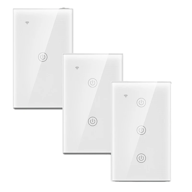 Tuya US Touch Wifi Light Swicth Zigbee Smart Switch by Voice Control for Smart Home