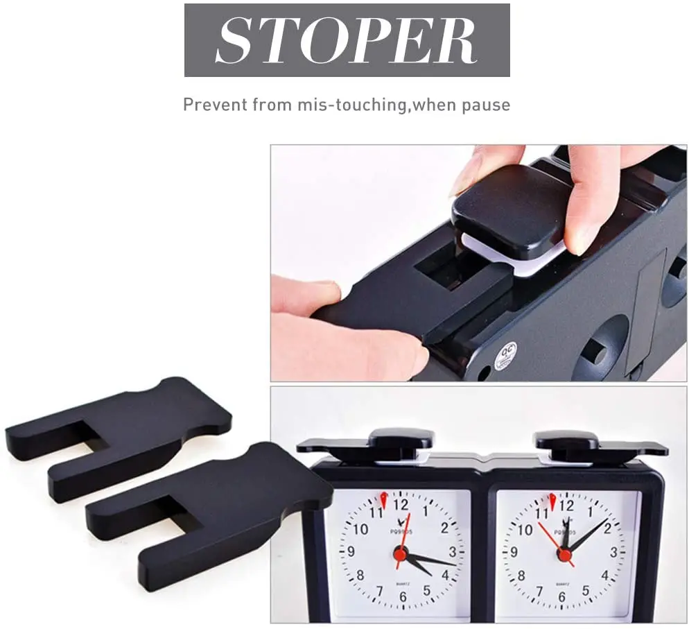 Chess Clock Digital Chess Timer for Professional Board Game with Analogue Chess Timer