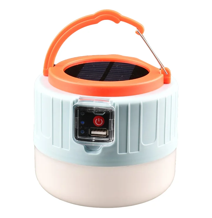 Outdoor Portable Remote Control Emergency Lamp Solar Rechargeable Led Camping Light Solar led Lantern