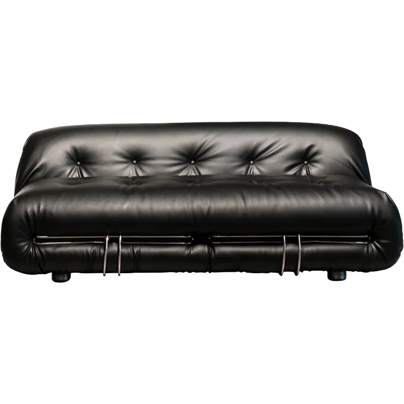 turkey luxury furniture black genuine leather classic couch living room button leather sofas
