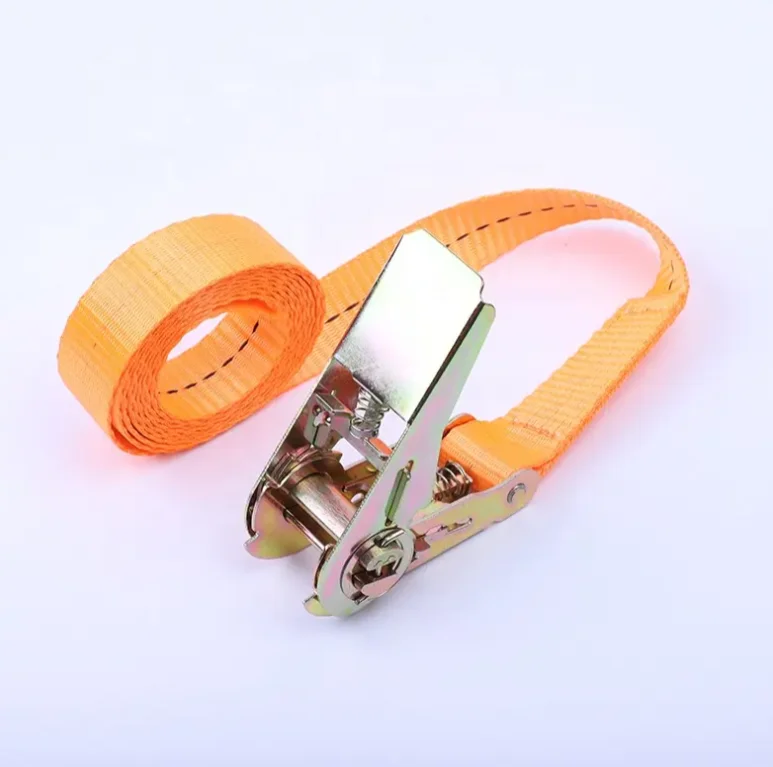 Loading 800 kg 25 mm Heavy Duty Truck Or Car Cargo Lashing Polyester Strap Ratchet Tie Down