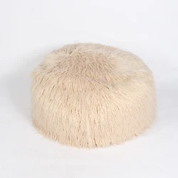 Factory custom pink fur fluffy floor bean bag sofa oval lazy bean bag fillers feel comfortable