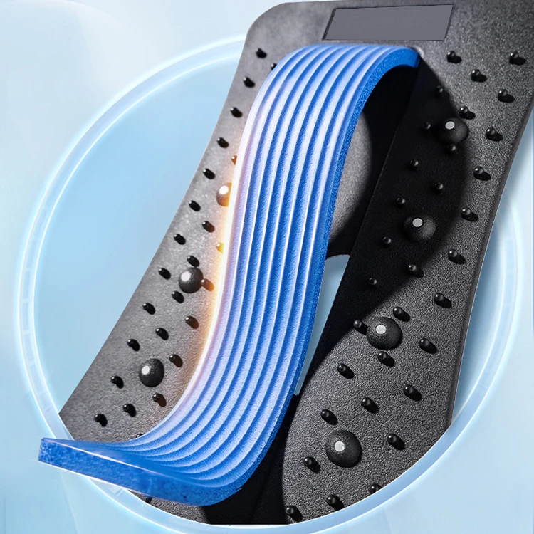 Factory price magnet point private logo back pain stepless lumbar traction back massager stretcher support