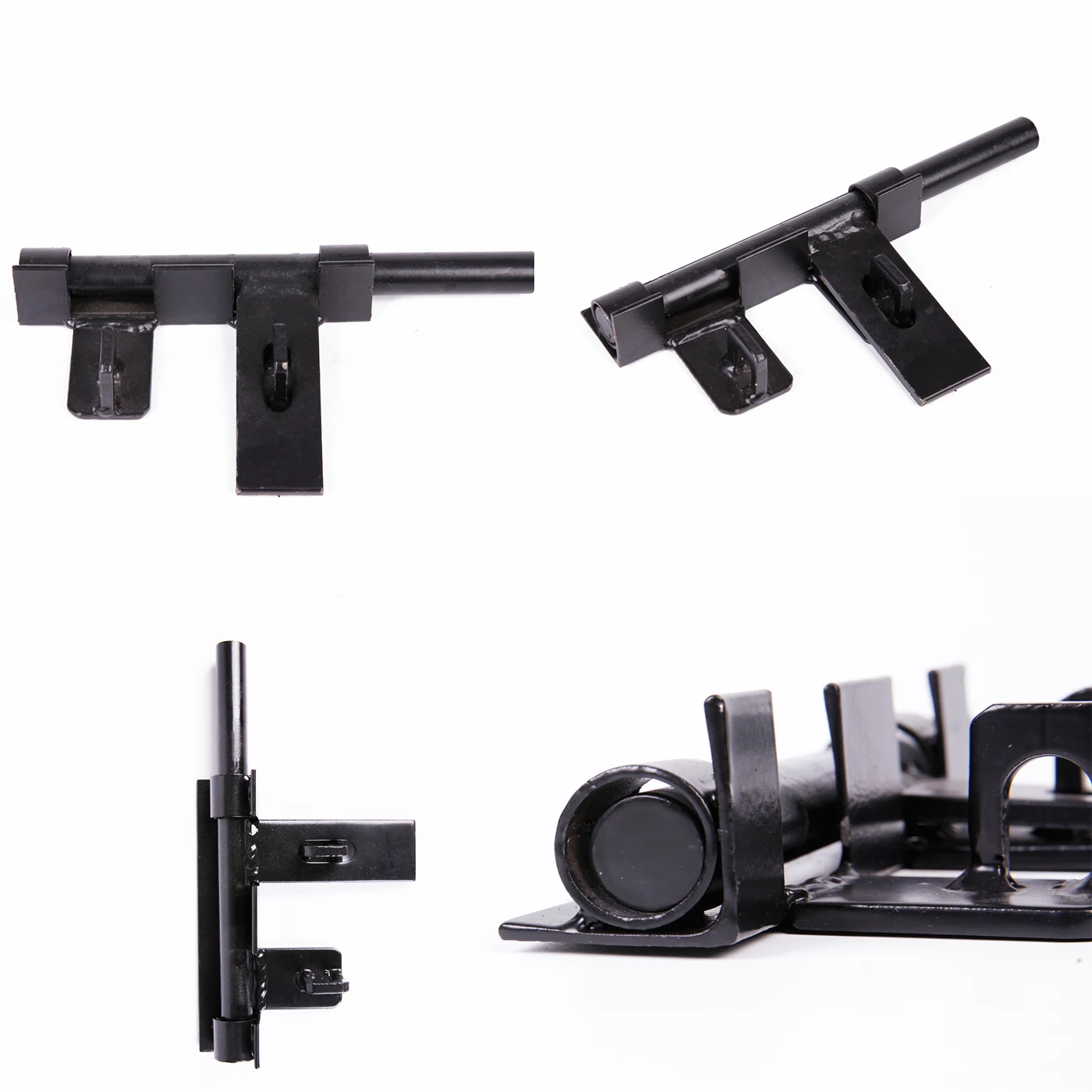 Door Hardware Type Black Powder Coated Heavy Duty Bolt Loaded Latch High Quality Durable Door Latch