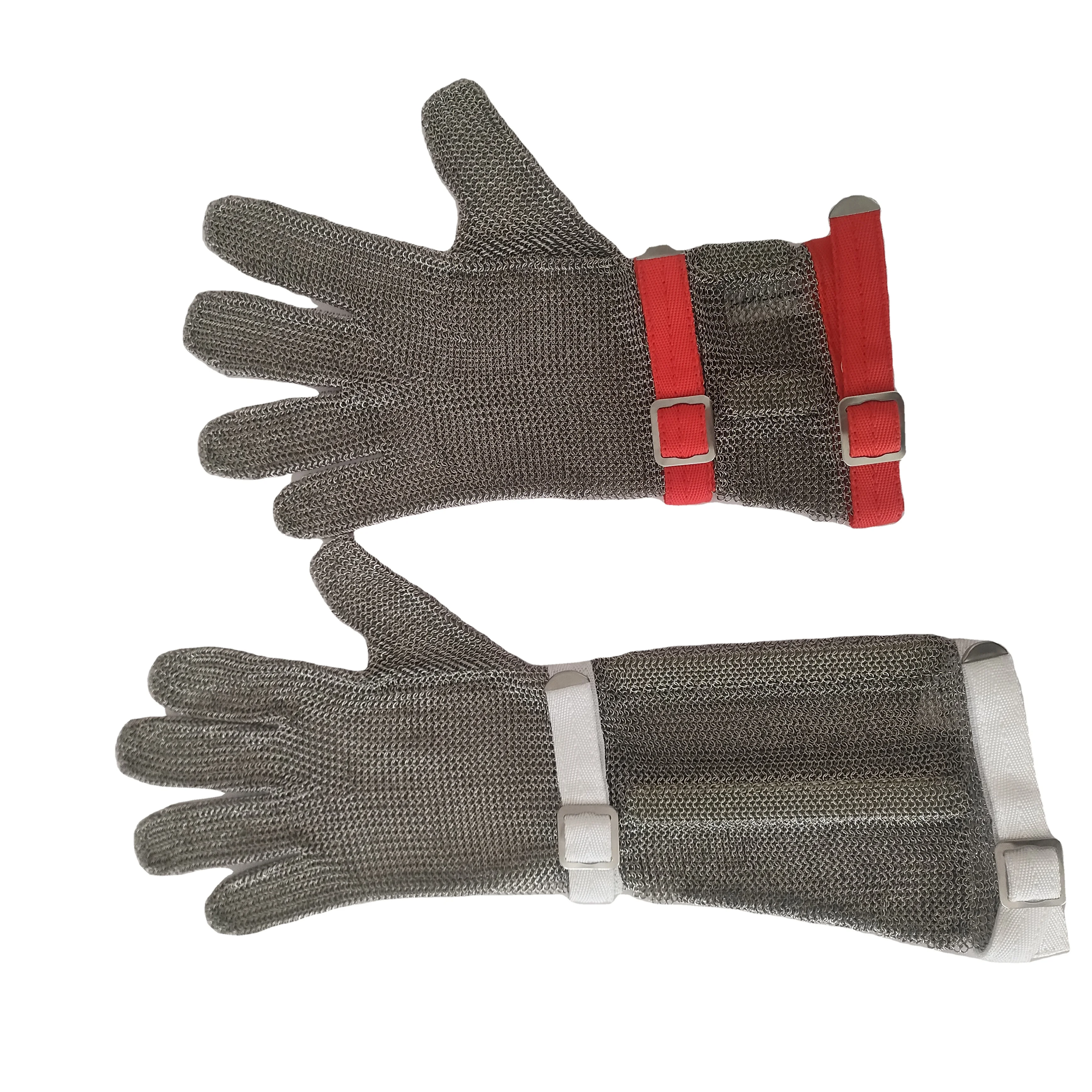 Cut Resistant Durable Rustproof Butcher Kitchen Cutting Heavy Protection Stainless Steel Mesh Metal Wire Gloves