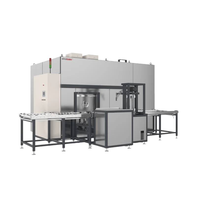 Automatic industrial degreasing cleaner solvent washing vacuum dry car parts clean