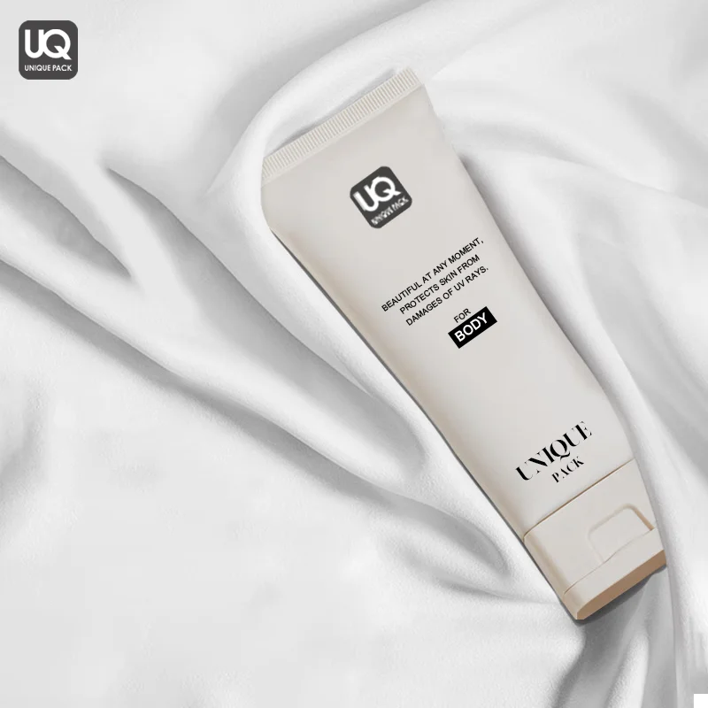 Eco Friendly Rectangle Lid Square Flip Top Caps Cosmetic Tubes Packaging For Lotion Cream Soft Squeeze Square Plastic Tube
