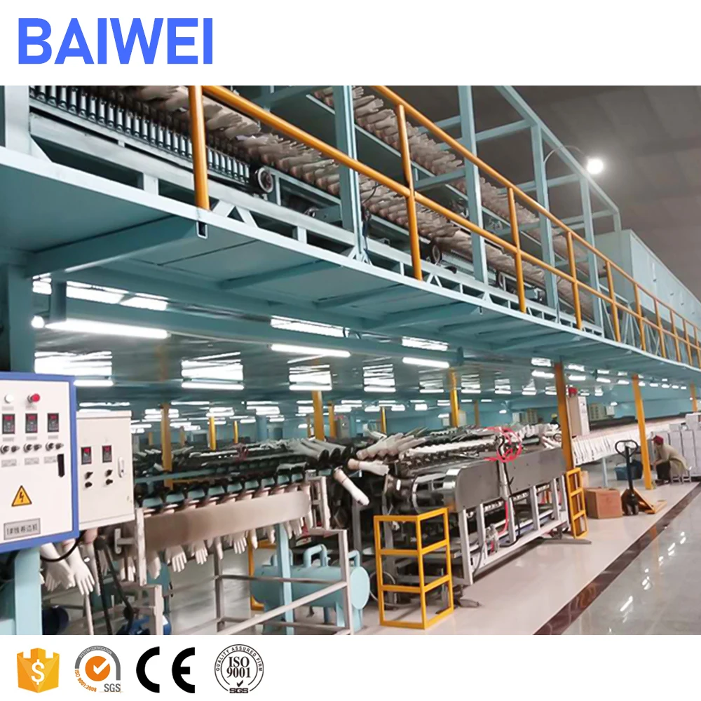 BAIWEI с откидной крышкой BW-III Высокое качество латекса воздушный шар с линия производства перчаток из латекса машина для изготовления перчаток из латексные хирургические перчатки производственная линия