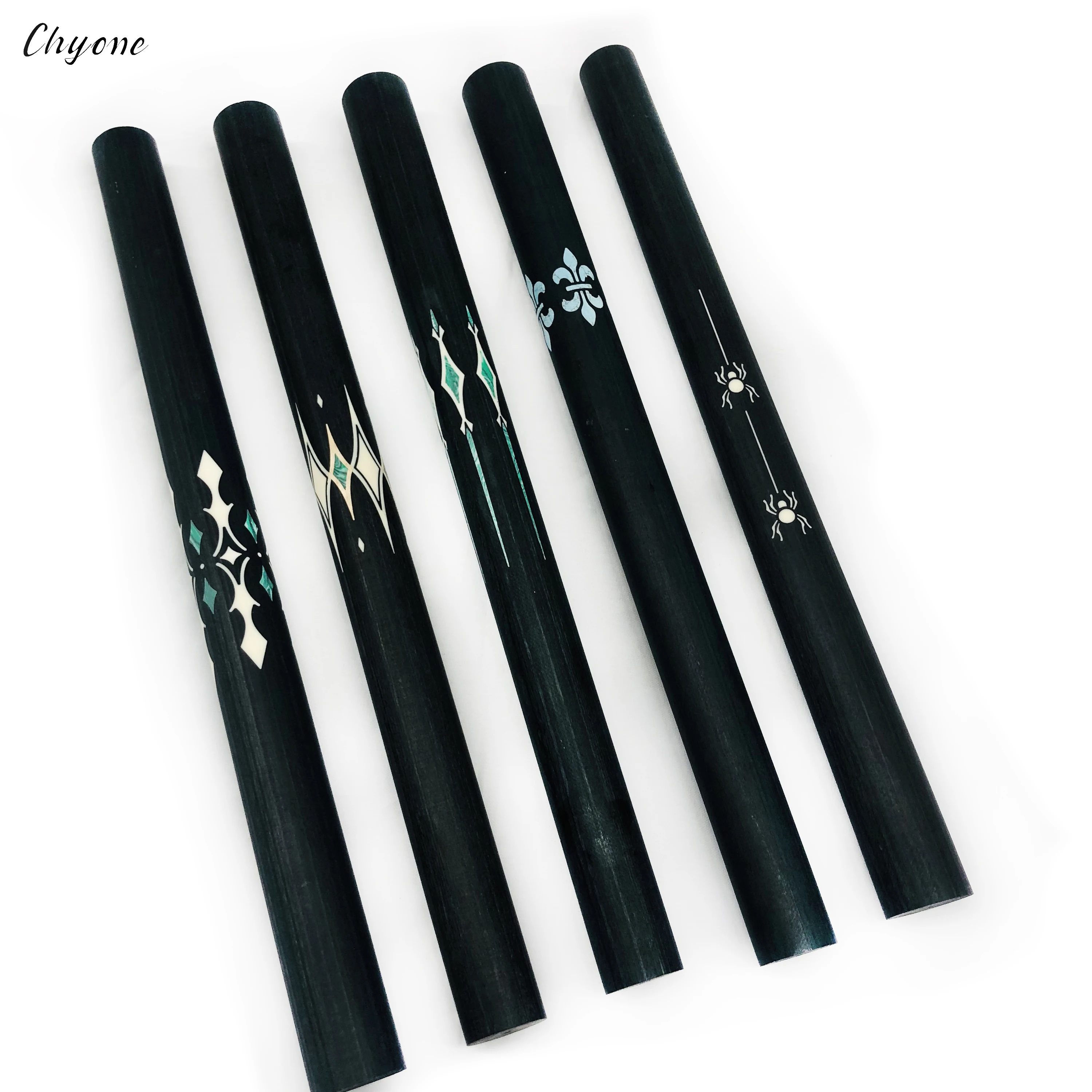 korea carom cues Chyone custom semi-finished abalone shell inlay pool cue stick billiard 3 cushion cues
