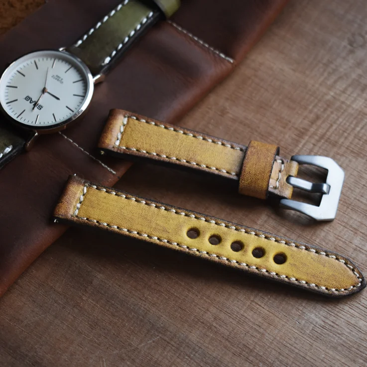 2019 Factory direct sale of new hand-dyed vintage leather watchband
