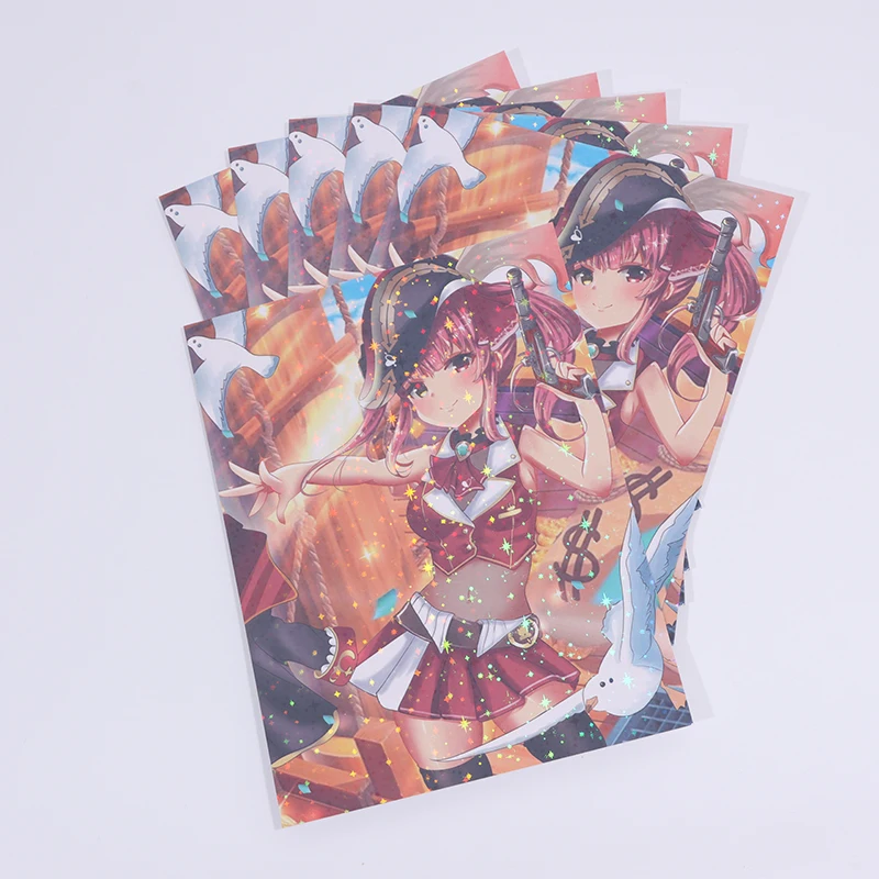 Vigreat дешевые пользовательские бумажные аниме плакаты милые искусство Мультяшные принты голографический плакат