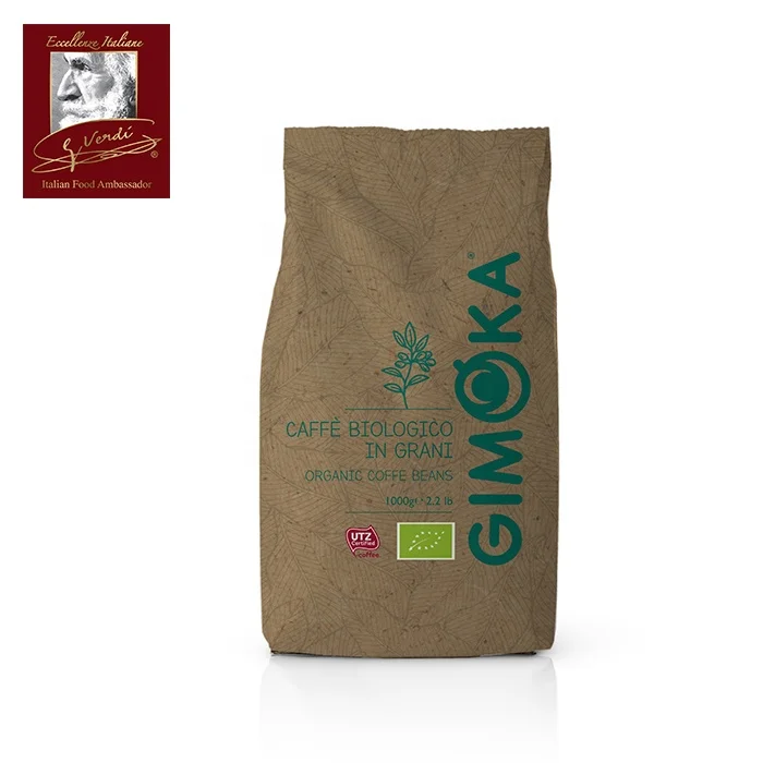 
 Итальянский кофе, 1 кг в упаковке, органические кофейные зерна, биологический выбор Джузеппе Верди, итальянский кофе, Сделано в Италии  