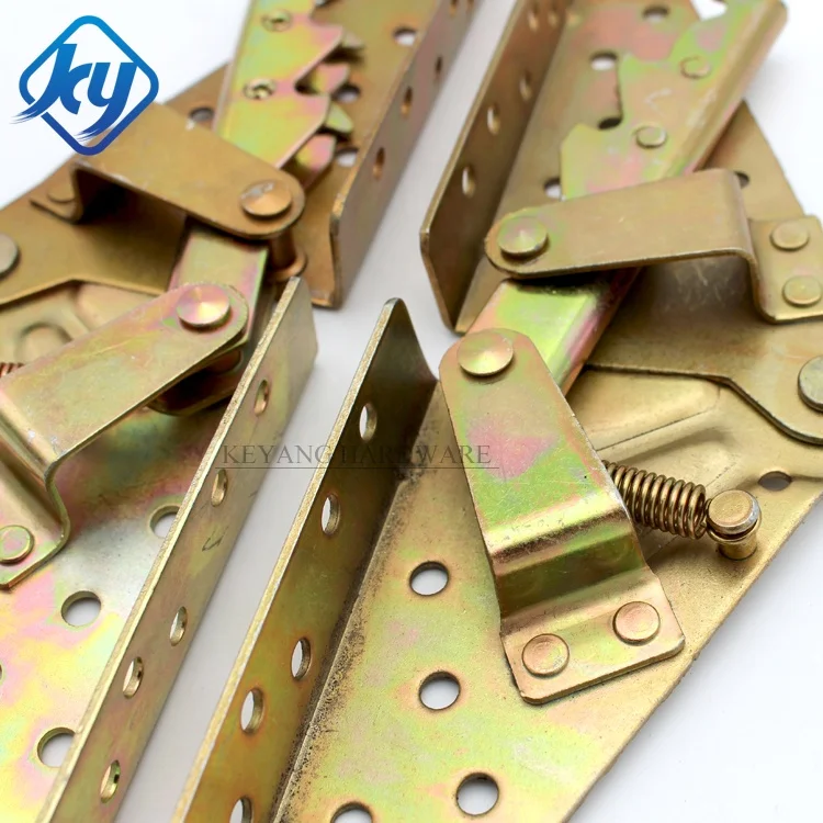 Furniture Hardware Folding Sofa Bed Mechanism Adjustable Click Clack Sofa Bed Backrest Hinge