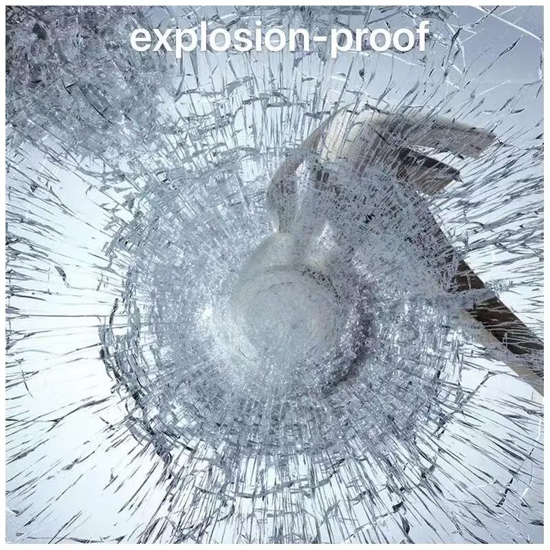 Wholesales 2 mil 4mil solar film explosion-proof frosted window film building glass security film
