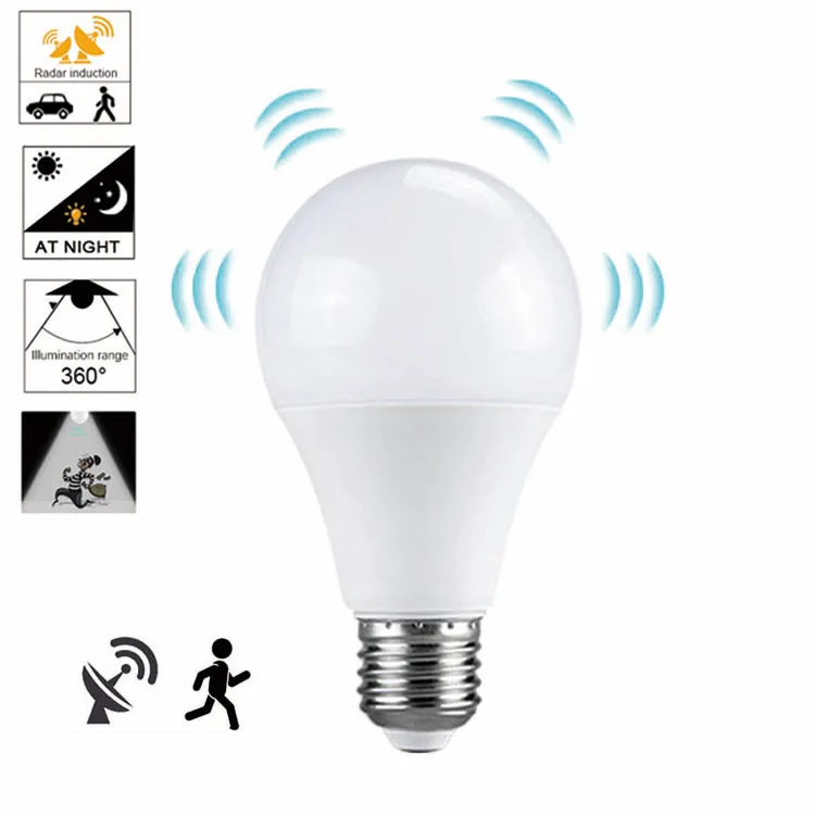 
Guaranteed Quality Proper Price Auto Saving Energy Light Radar Motion Sensor Led Bulbs For Home 
