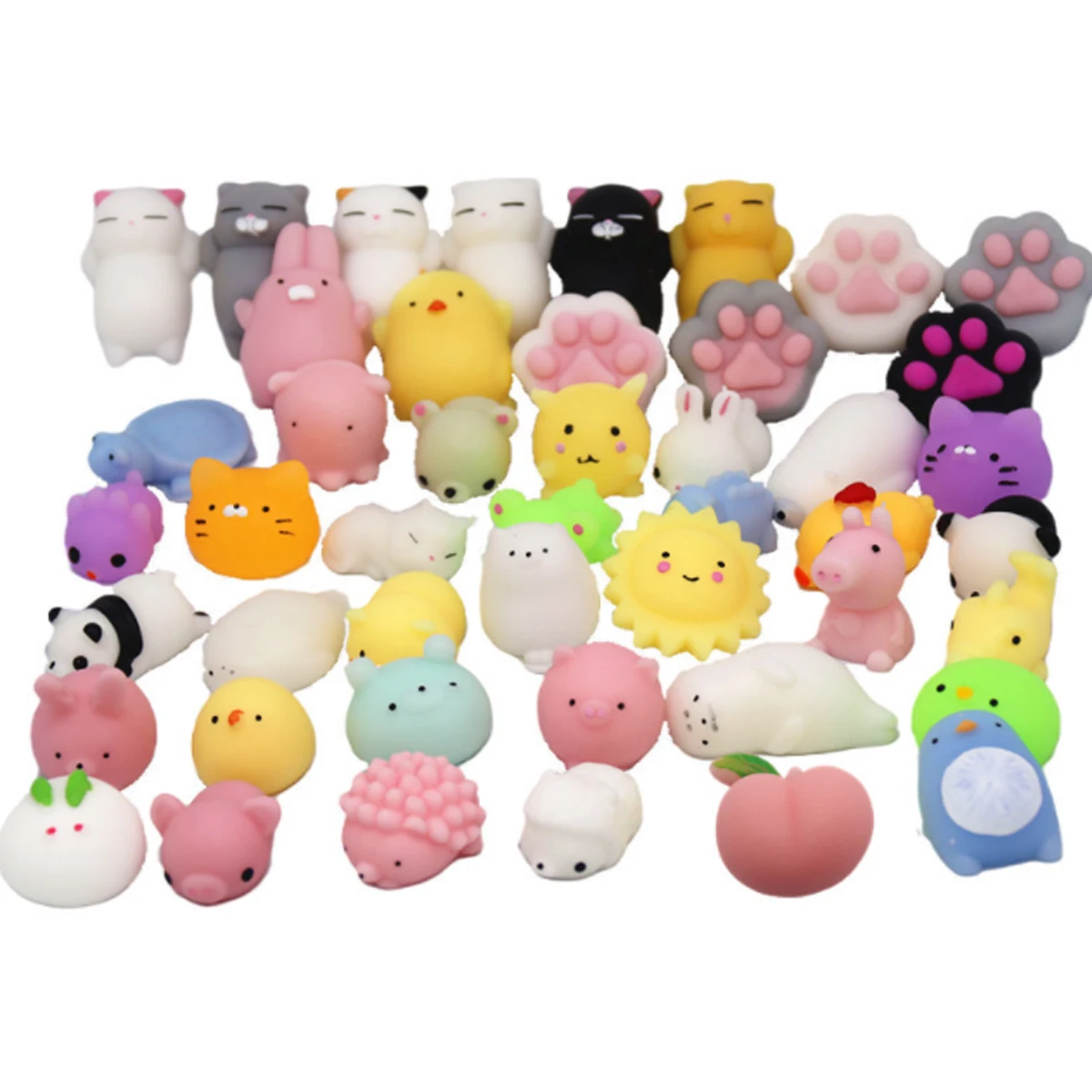Soft Mochi Dingding Squishy Focus Squeeze Reduced Pressure Abreact Vent Healing Toy Fun Joke Party Gift