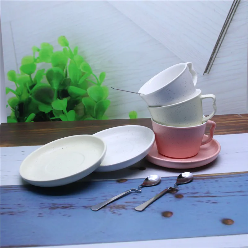The best and cheapest ceramic coffee mugs with plate dish drink cup  home decoration