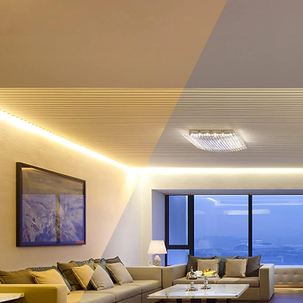 High Density 608 LEDs 10mm PCB Flexible FCOB COB LED Strip Light Perfect Tunable White with RA 90 DC24V High Performance