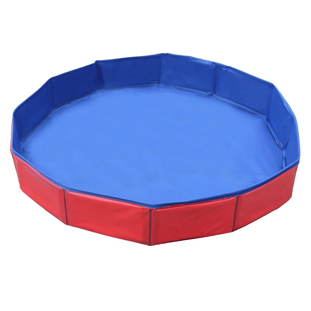 Pet Swimming Pool PVC Foldable Pool Dog Cat Bathing Tub Bathtub Wash Tub Water Pond Pool For Kids Small Pets