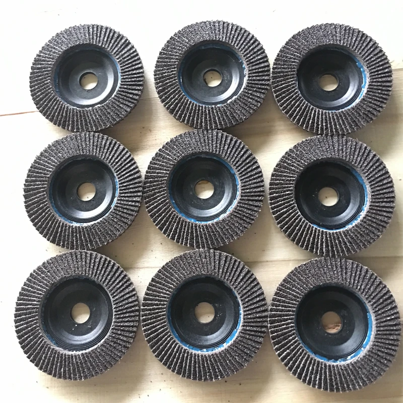 Пластиковая подложка 4,5 дюйма, кальцинированные шлифовальные диски из оксида алюминия и наждачной бумаги