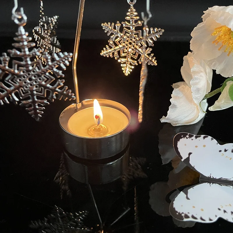 Nordic Home Decor Rotating Candlestick Carousel Carousel Metal Gold And Silver Custom Sized Glass Scented Candles