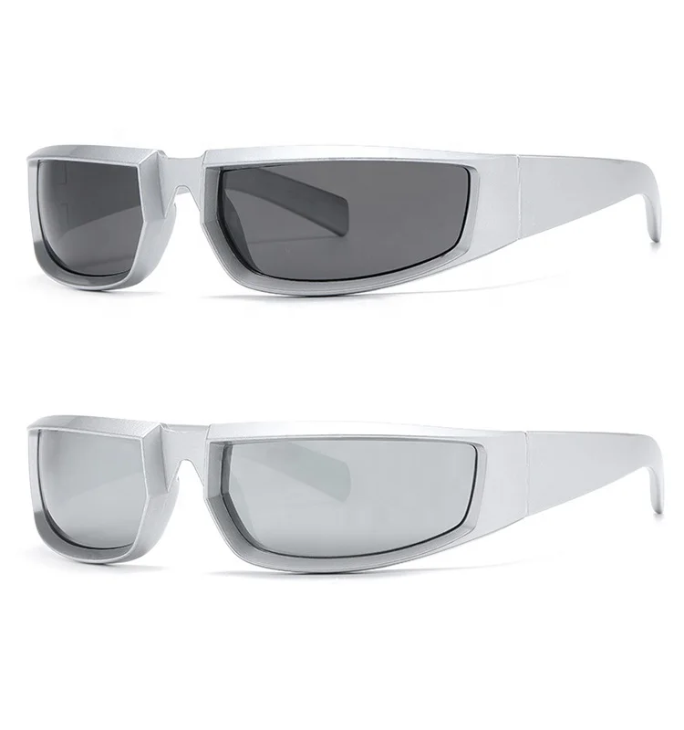 New Trendy Wrap Around Biker Cycling Y2K Sunglasses Retro Sports Glasses For Men Fashion Eyewear