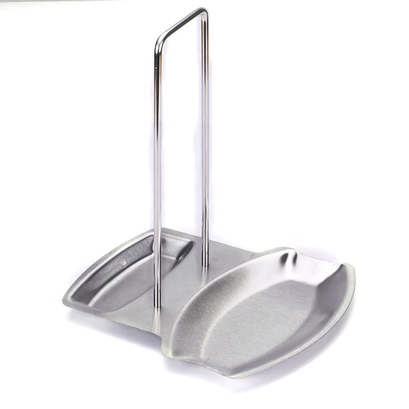 Stainless Steel Spoon Rest Soup Ladle Colander Holder Stand Rack for Kitchen Countertops Table