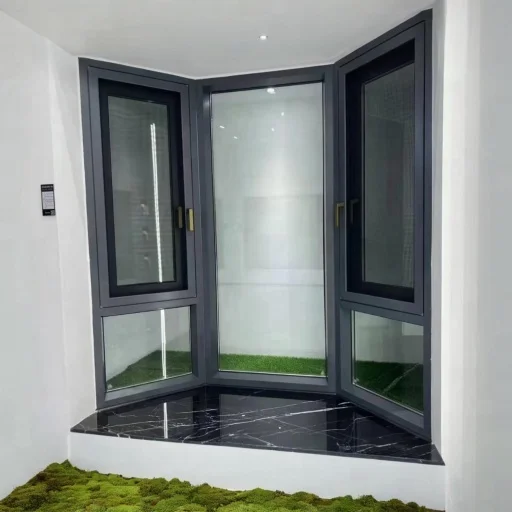 Precise design aluminum thermal break Casement window double glass multi-functional Casement windows for living room