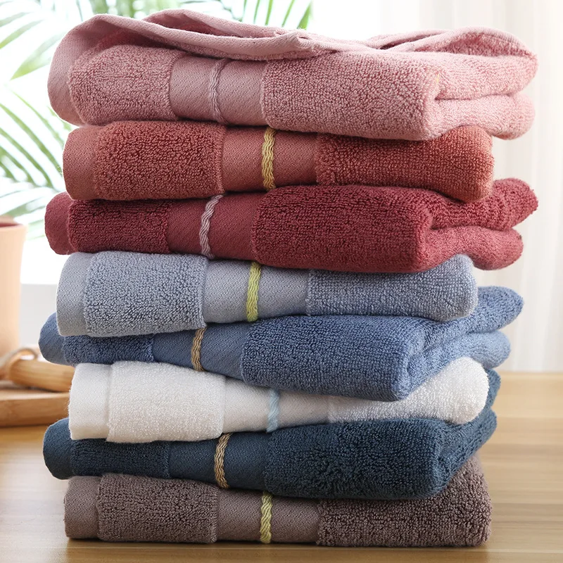 QUNZHEN Bamboo Fiber Face Towels Luxury Design Bamboo Cotton Zero Twist Terry Face Towel High Quality Natural Bamboo Bath Towel