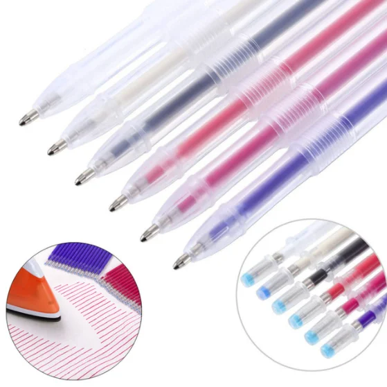 1Set Fabric Markers Pencil Fade Out for Drawing Lines Disappearing Marker Pens Multi Purpose DIY Craft Sewing Accessories