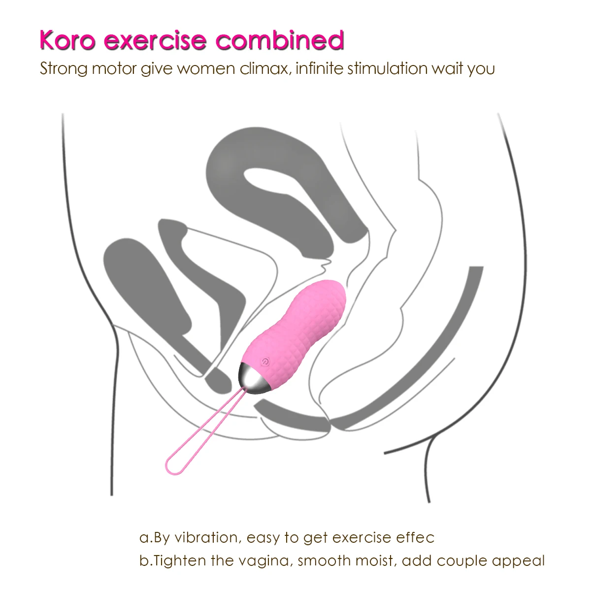 Bullet Vibrator Adult Sex Toys, Vagina Stimulator Vibrator with Remote Control Vibrating Ball for Women Sex