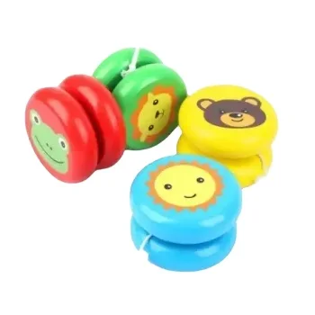 Cheap Promotional Yoyo Wood Toys Child Toys Customize Yoyo Logo Wooden Color Printing Origin Advertising Size Product Field SMY