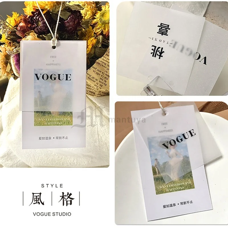 Factory Direct Sales Free Design Garment Customized Brand Logo Label Hang Tags for Clothing Jeans