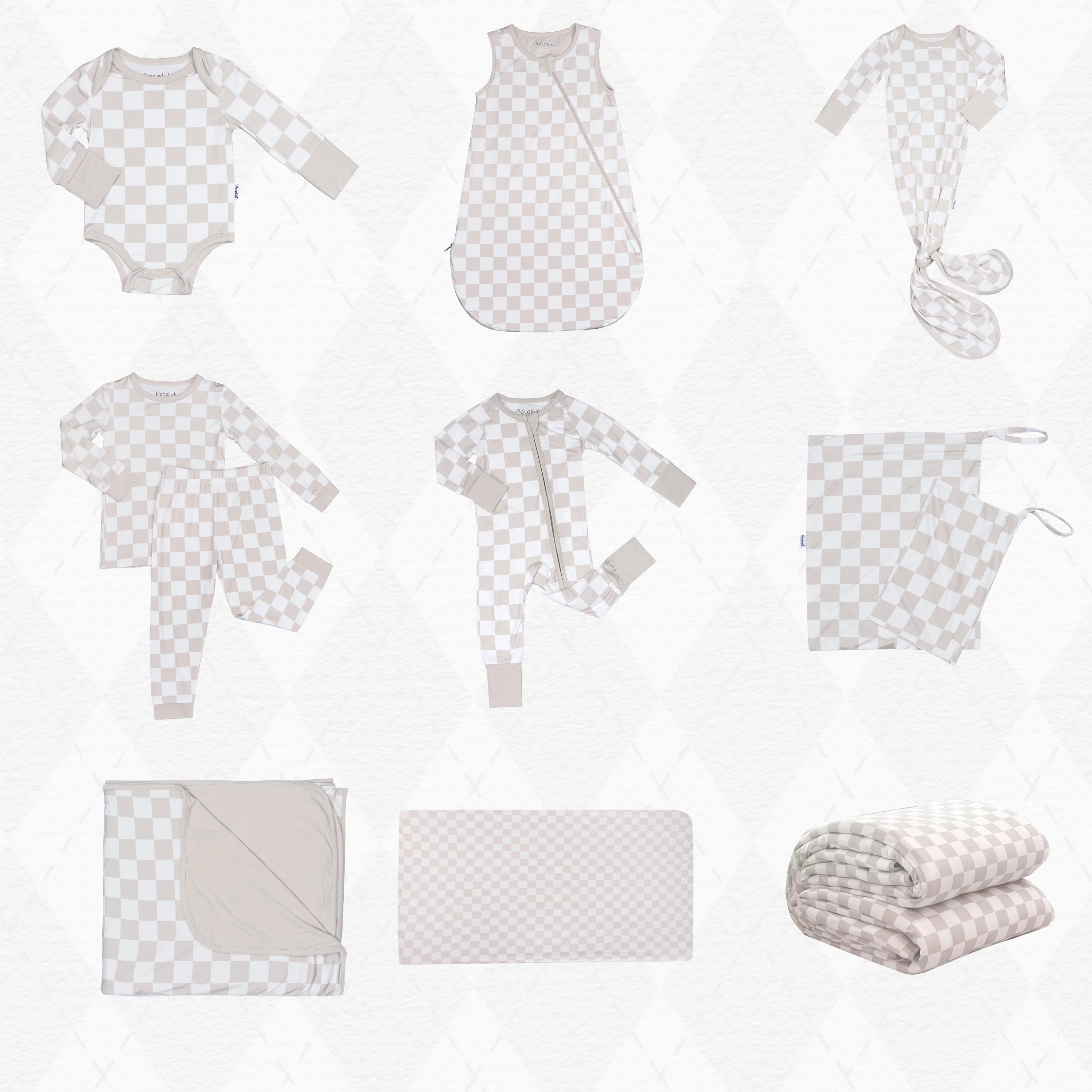 Quilted Bamboo Cotton Adult Blanket Thick Comfortable Bed Blankets with 2.5 tog Plain Pattern Warm Blankets Winter For Babies