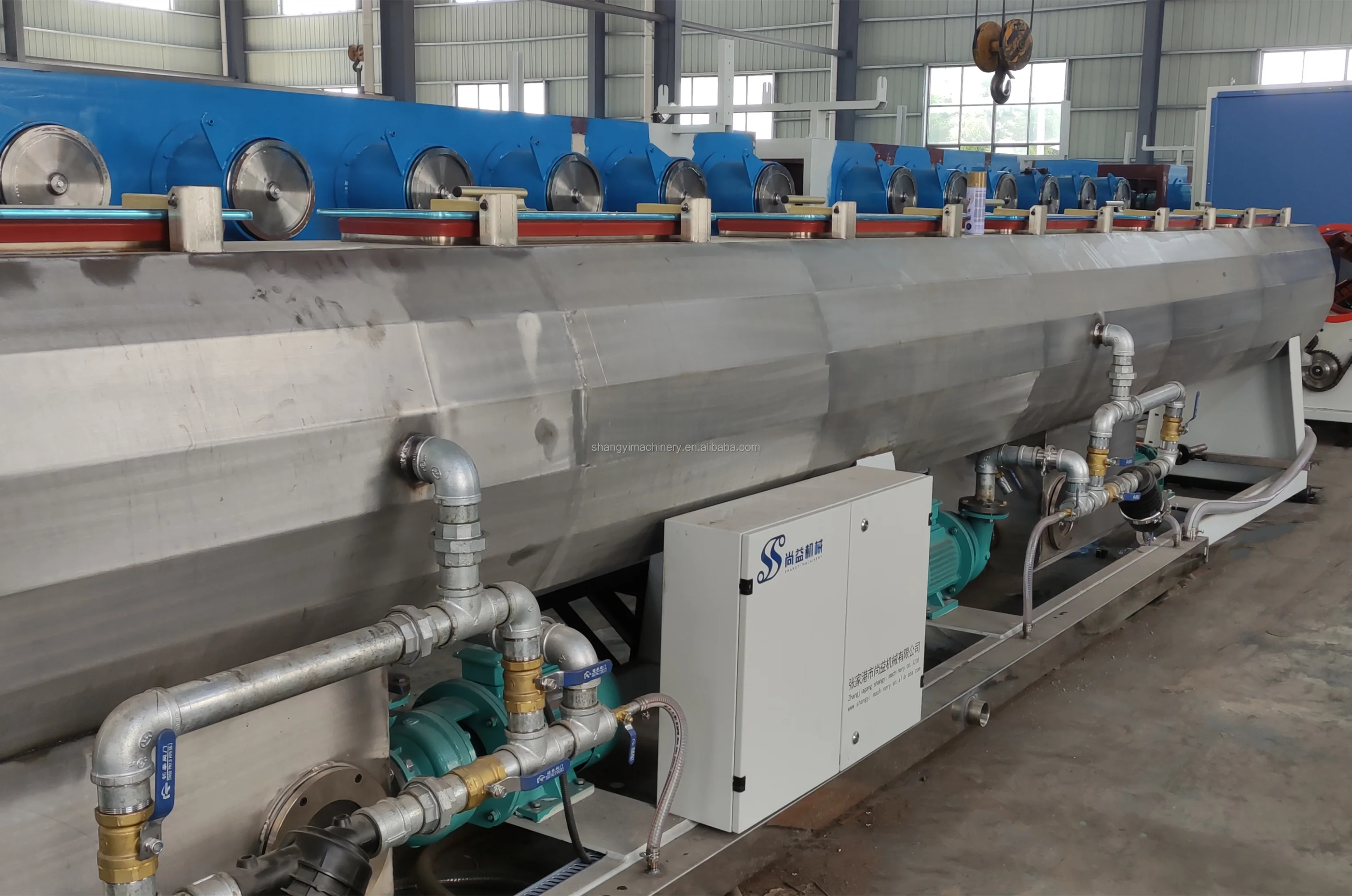 Twin PVC pipe extrusion machine line