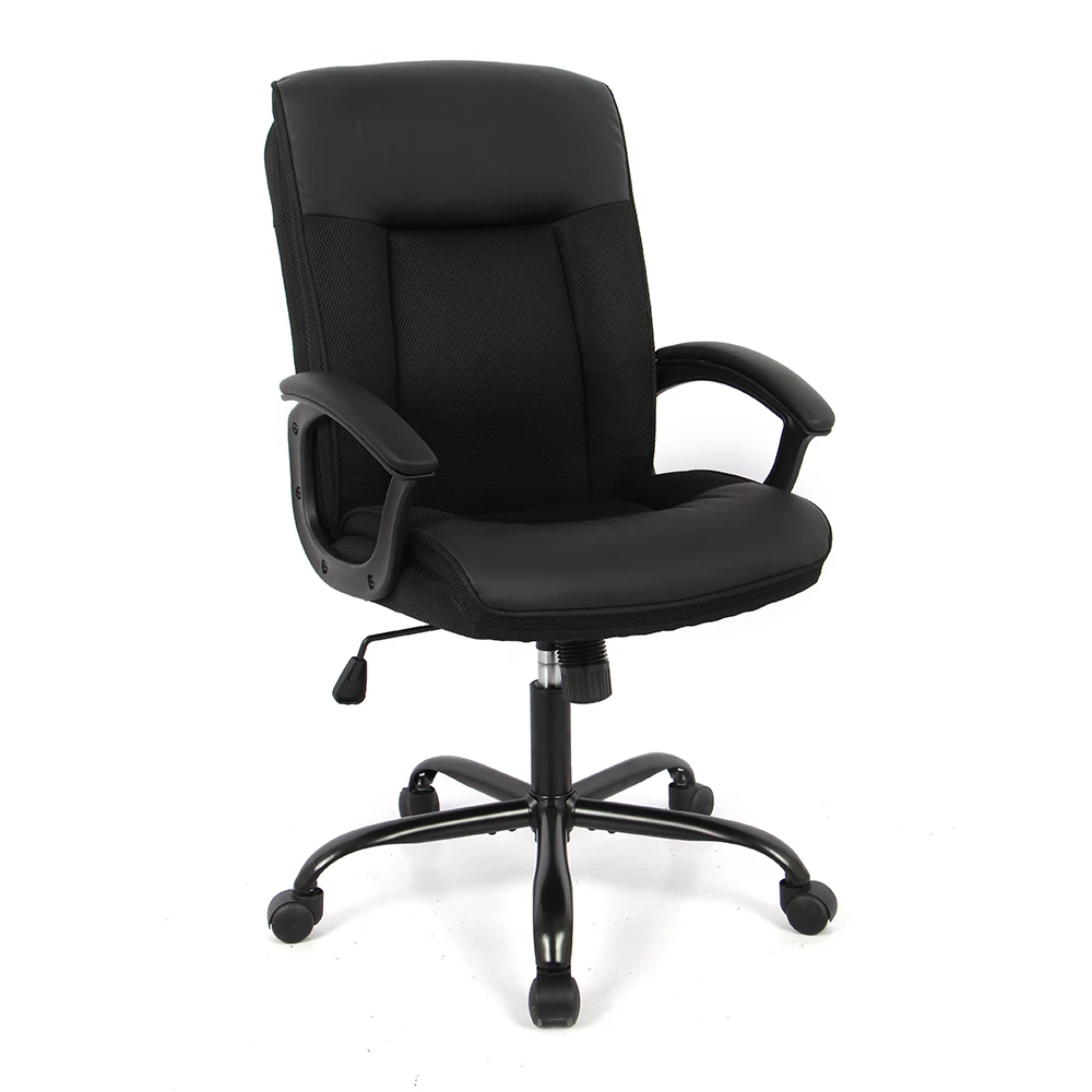 
2021 New Design Leatherite Office Task Chairs Silla Ejecutiva De Oficina Black Gaming Chair 