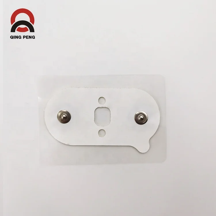 Disposable foam and nonwoven Medical ecg electrode patch
