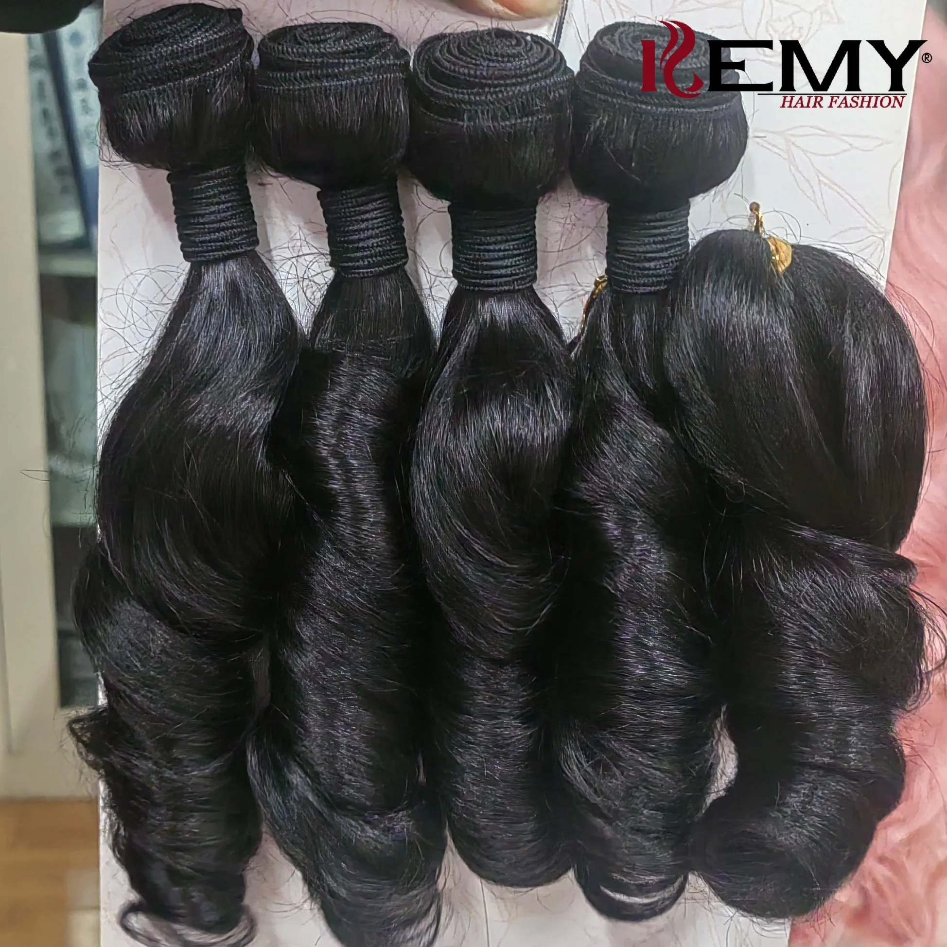 KEMY HAIR Synthetic Hair Waving Pack French Curl Loose Wave Synthetic Hair Extension Corchect Braid Spiral Curl Bundle for Women