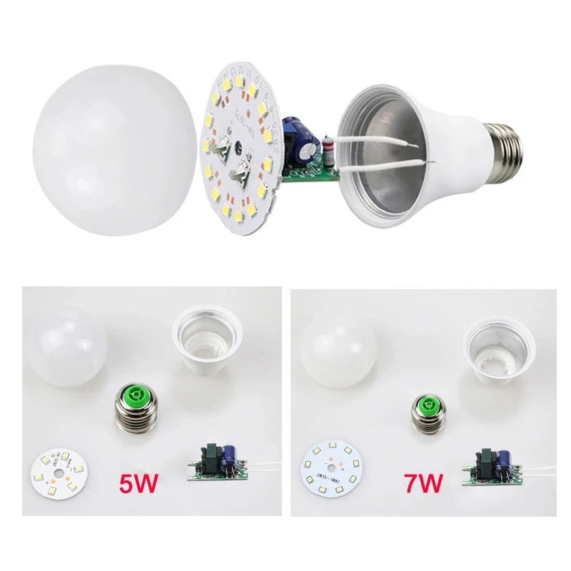 B22 E26 E27 Led A Bulb ckd Spare Parts Unassembled Kit Assembling Led Bulb Raw Material Skd