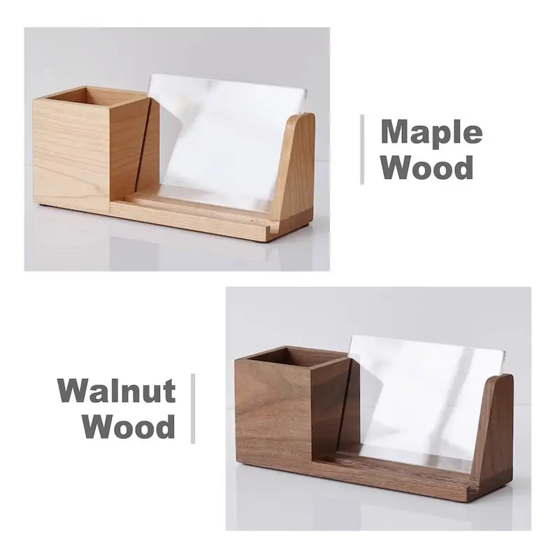 Competitively Priced Wooden Toy Storage Station Home Decor Office Desk Organizer Solid Wood Stationery Organizer Box