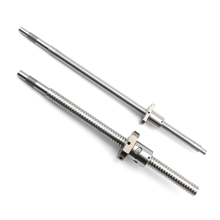 China Wholesale Stainless Steel Cnc Lead Screw Rotating Nut 20mm Ball Screw Cnc Linear Guide Ground Ballscrew 1605 Ball Screw