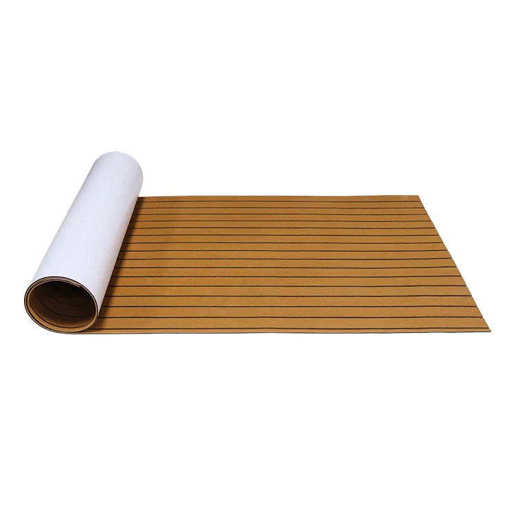 Luxury  Faux Teak Foam Sheet Eva Boat Flooring marine deck mat boat flooring