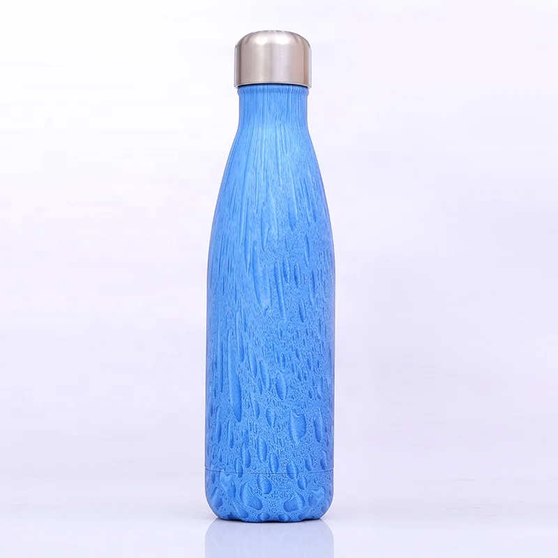 Stainless Steel Natural Wooden Water Bottle Coke Bottle