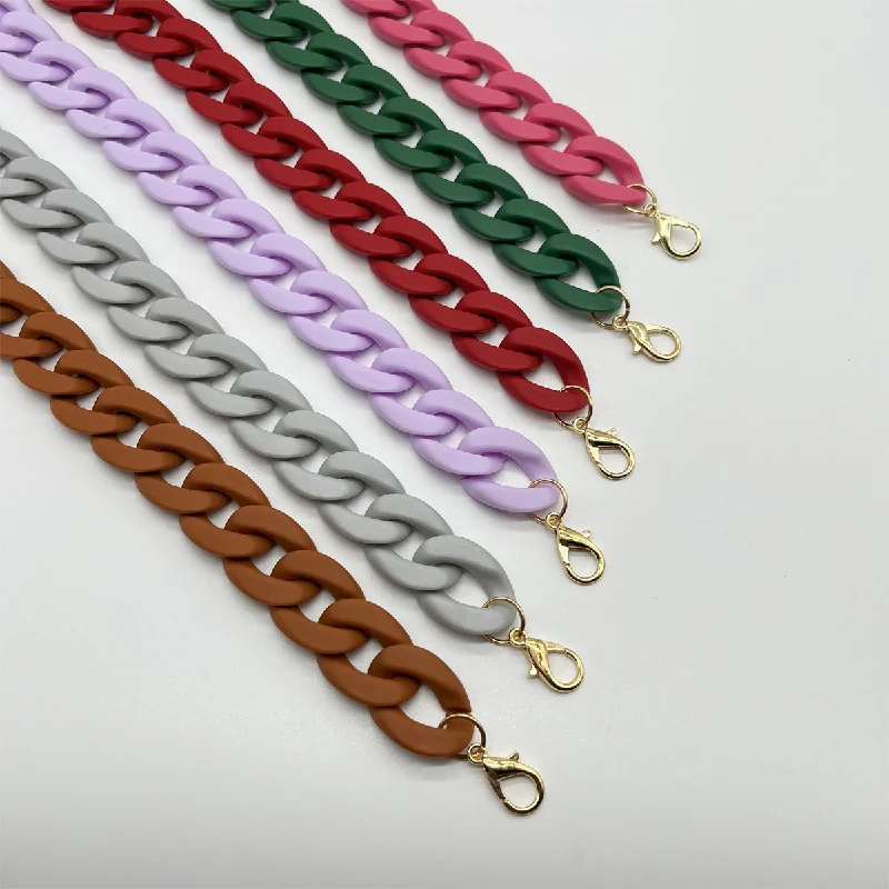 Acrylic Chain For Shoulder Bags Chain Women 2023 handbag Strap Matte Acrylic Bag Chains DIY phone lanyard