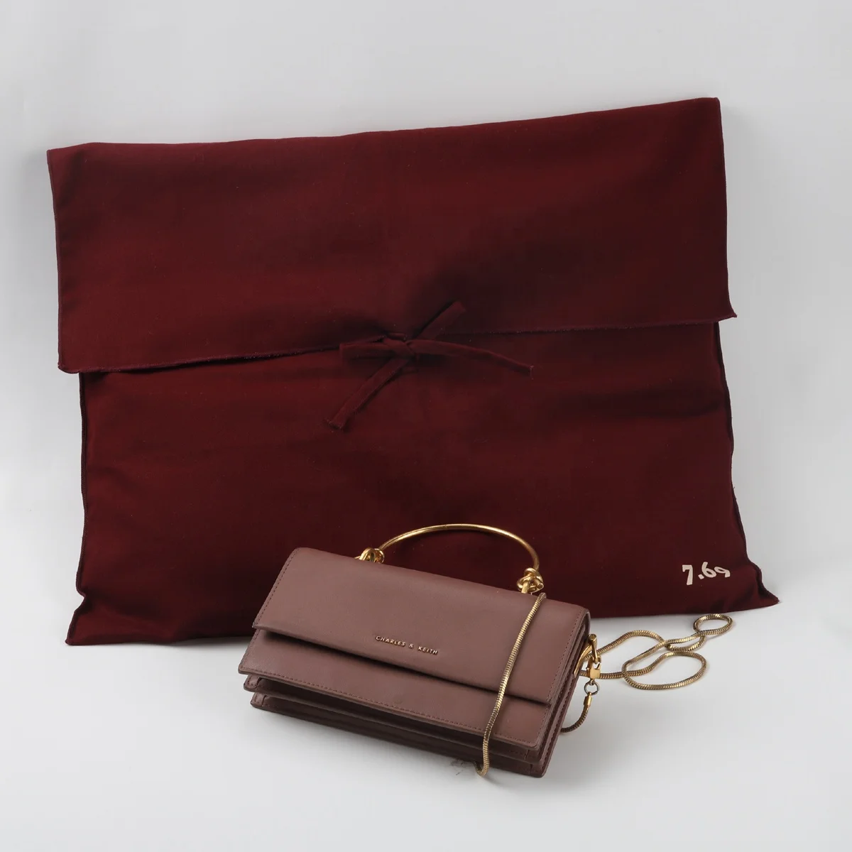 
Custom Logo Printed Cotton Envelope Underwear Pouch Large Twill Cotton Clothes Dust Packing Envelope Bag 