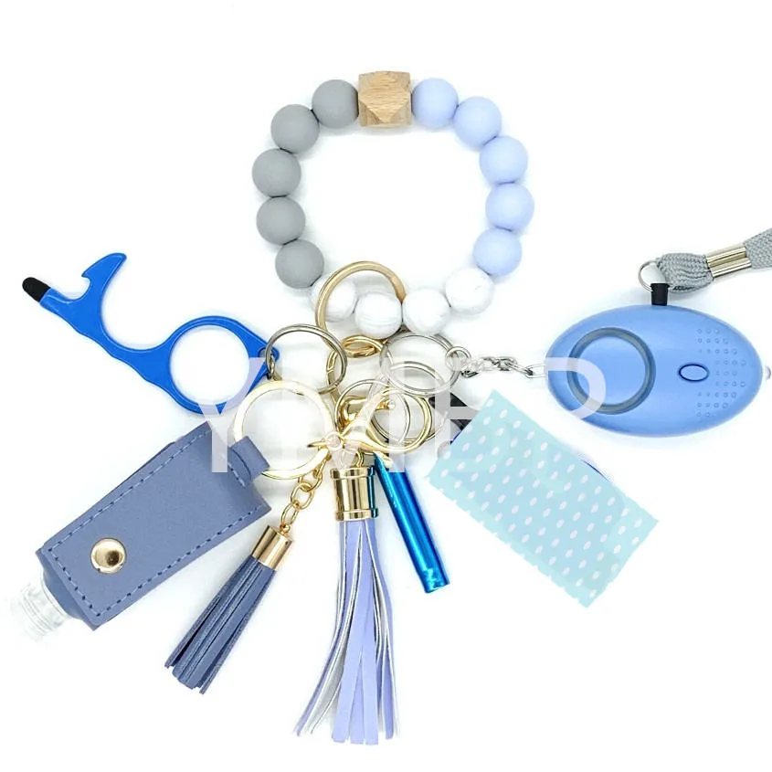 Women Self Defense Keychain Set Window Breaker Emergency sonal Protection Safety Alarm Girl Self Defense Key Chain