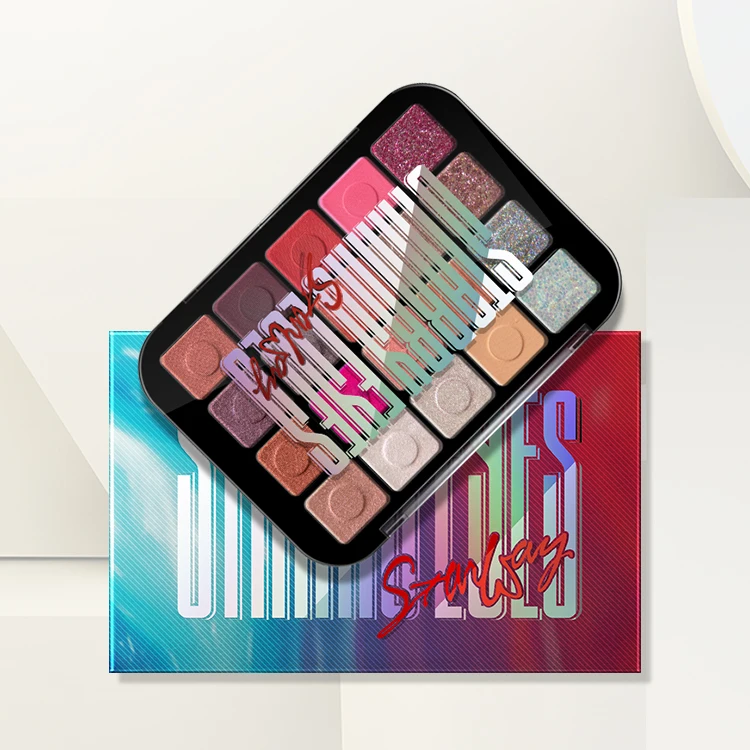 Fashion 20 color shinning eyeshadow cosmetic with factory price eyeshadow palette