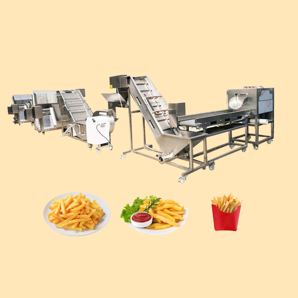 TCA full automatic  French Fries Making Machine / fried potato chips production line /Frozen french Fries Processing line Plant