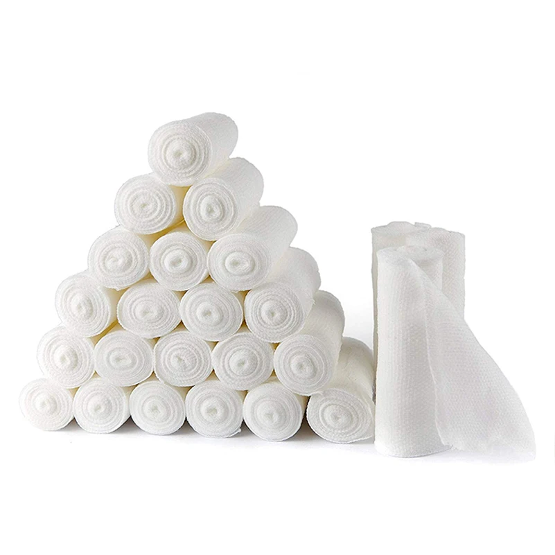 Professional Manufacturer OEM Size Medical Elastic Sterile Conforming Pbt Gauze Bandage First Aid Bandage